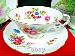 Shelley tea cup and saucer OLEANDER shape rose Chantilly floral teacup England