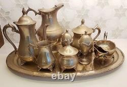 Silver Tea Set Tea & Coffee Pots, Jug, Milk Jug, Sugar Bowl, 2 Egg Cups etc