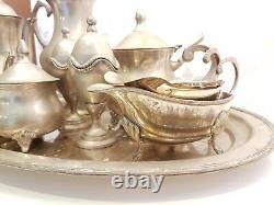 Silver Tea Set Tea & Coffee Pots, Jug, Milk Jug, Sugar Bowl, 2 Egg Cups etc