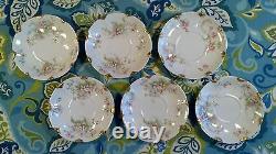 Six Theodore Haviland Limoges Teacups and Saucers