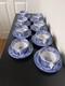 Spode England Blue Italian Blue & White C 1816 Teacup & Saucer Lot 8 Sets Read