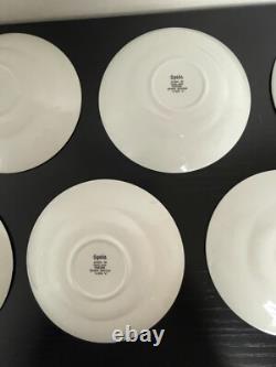 Spode England Blue Italian Blue & White C 1816 Teacup & Saucer LOT 8 SETS READ