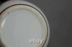 Spode Red & Gold Medallions Green Leaves Yellow Tea Cup & Saucer C1800-1815 C