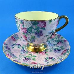 Striking Hydrangea Chintz Summer Glory Shelley Tea Cup and Saucer Set