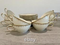 Stunning Thomas Rosenthal Elegant Gold Band Tea Cup/Saucer Set Of 20