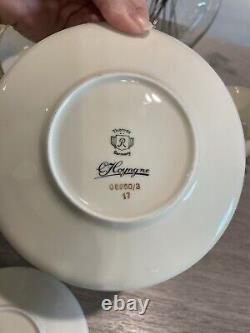 Stunning Thomas Rosenthal Elegant Gold Band Tea Cup/Saucer Set Of 20