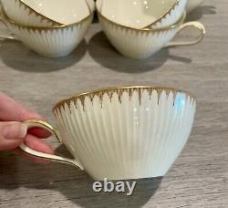 Stunning Thomas Rosenthal Elegant Gold Band Tea Cup/Saucer Set Of 20
