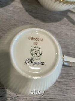 Stunning Thomas Rosenthal Elegant Gold Band Tea Cup/Saucer Set Of 20