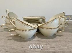 Stunning Thomas Rosenthal Elegant Gold Band Tea Cup/Saucer Set Of 20