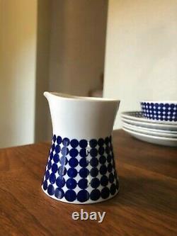 Swedish Pottery Gustavsberg Adam set 5 porcelin teacups, saucers, plates