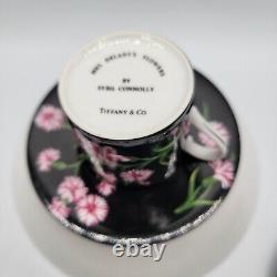 TIFFANY & CO. Rare Mrs. Delaney's Demitasse Tea Cup & Saucer. 4 Sets. Stunning