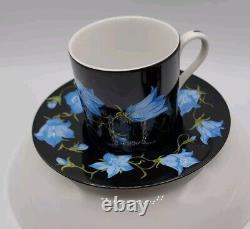 TIFFANY & CO. Rare Mrs. Delaney's Demitasse Tea Cup & Saucer. 4 Sets. Stunning