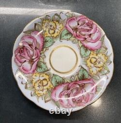 Taylor & Kent Cabbage Roses Teacup and Saucer Set