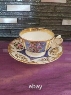 Tea Cup, Butterfly Handle, Antique Old Paris