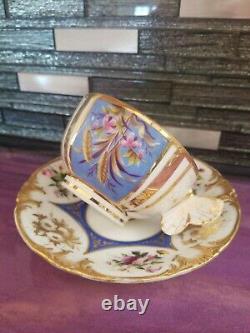 Tea Cup, Butterfly Handle, Antique Old Paris