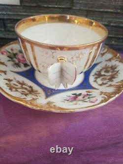 Tea Cup, Butterfly Handle, Antique Old Paris