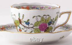 Tea Cup & Saucer Indian Basket Multicolor Herend Fine china Multicolor