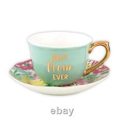 Tea Cup & Saucer Set Mothers Day Size 5 oz Pack of 6
