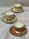 Tea Cup & Saucer Sets(#3) Bone China Eb Foley England #2737 #2724 #2918