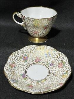 Tea Cup & Saucer Sets(#3) Bone China EB FOLEY England #2737 #2724 #2918