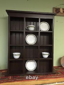 Tea Cup and Saucer Plate Rack and Kitchen Display Shelf Counter top or Wall Hang