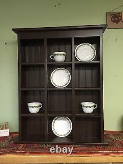 Tea Cup and Saucer Plate Rack and Kitchen Display Shelf Counter top or Wall Hang