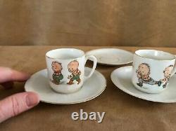 Tea cups 1920s antique children Germany katzenjammer kids tiny todkins 1321 set