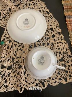 Teacup and Saucer. Paragon, Rare, Antique, gorgeous, Turquoise Floral Excellent