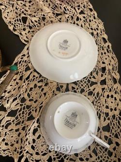 Teacup and Saucer. Paragon, Rare, Antique, gorgeous, Turquoise Floral Excellent