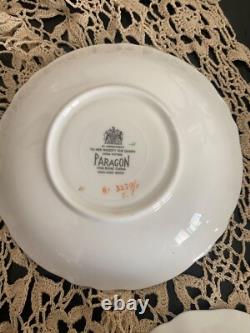 Teacup and Saucer. Paragon, Rare, Antique, gorgeous, Turquoise Floral Excellent