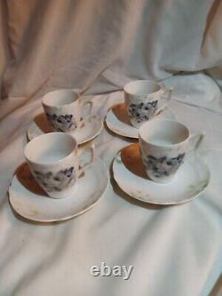 Teacup set (4) pre WW2 antique vintage from Germany