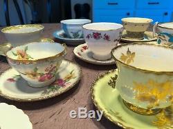 Teacups and Saucers Lot-16 Sets Mismatched Wedding Shower High Tea Party Lot 12A