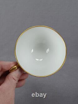 Thomas Hand Painted Sherratts Pink & Purple Floral Pedestal Tea Cup & Saucer A