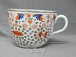 Thomas Wolfe Factory Z Cup & Saucer Pattern N106, Crazy Cow c. 1810 England