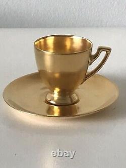 Tiffany & Co Art Nouveau Espresso Tea Cup & Saucer Signature Vintage Antique