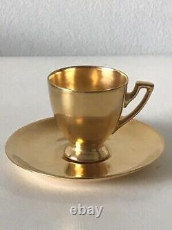 Tiffany & Co Art Nouveau Espresso Tea Cup & Saucer Signature Vintage Antique