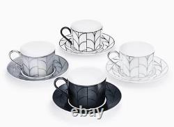 Tiffany & Co Wheat Leaf Tea Cup & Saucer 8 Piece Set Brand New