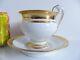 Very Large Antique 19th C. Old Paris Gold Porcelain Chocolate Cup & Saucer 1830s