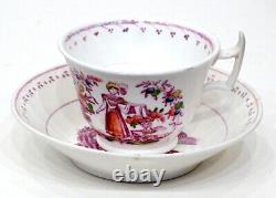 VIGNETTE Antique SOFT PASTE Porcelain LUSTRE WARE Tea Cup with TEA BOWL SAUCER