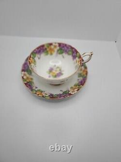 VINTAGE PARAGON SPRING MELODY Teacup & Saucer Double Warrant