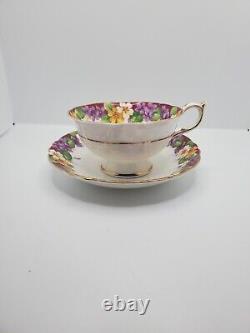 VINTAGE PARAGON SPRING MELODY Teacup & Saucer Double Warrant