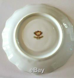 VINTAGE ROYAL SEALY TEA CUP & SAUCER Iridescent green and gold Honeycomb