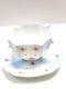 Vtg. Shelley Teacup/saucer Octagon Shaped Snow Crystal Pattern England