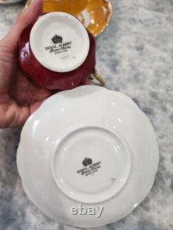 Various England 5 Sets tea cups with saucers and 6 Addidional Germany saucers