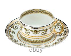 Versace Rosenthal Virtus Gala White Tea Cup with Saucer -Official Versace