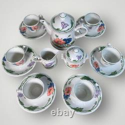 Villeroy & Boch Amapola Demitasse Cup & Saucer Tea Set Service for 6 Germany