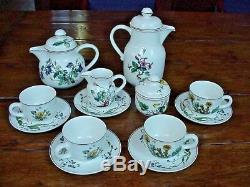 Villeroy & Boch BOTANICA Set Tea & Coffee Pot, Sugar & Creamer, Cups & Saucers