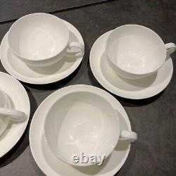 Villeroy & Boch Tea cup & saucer soup cup 4 sets white Pre-owned Good condition