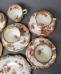 Vintage 1930s HAMMERSLEY DRESDEN SPRAYS Demitasse Cup & Saucer Sets Plate/Dish