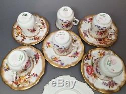 Vintage 1930s HAMMERSLEY DRESDEN SPRAYS Demitasse Cup & Saucer Sets Plate/Dish